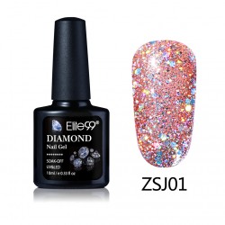 Elite99 Diamond Glitter gelinis lakas 10ml (ZSJ01)