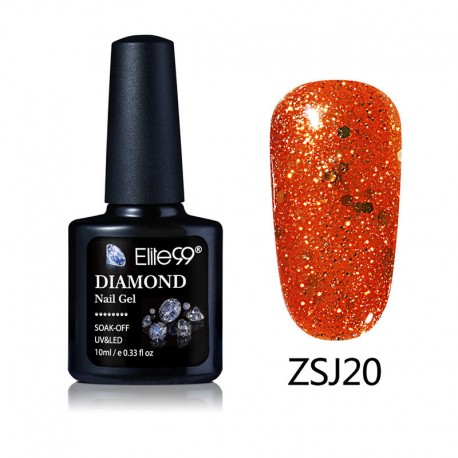 Elite99 Diamond Glitter gelinis lakas 10ml (ZSJ20)