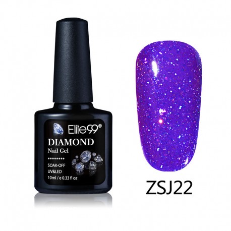 Elite99 Diamond Glitter gelinis lakas 10ml (ZSJ22)